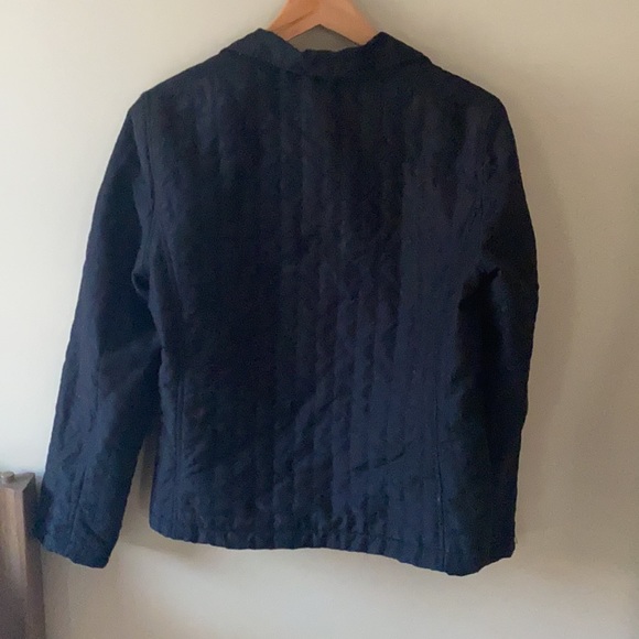 Lilly Pulitzer White Label Black Quilted Zipper Jacket S - Picture 11 of 15